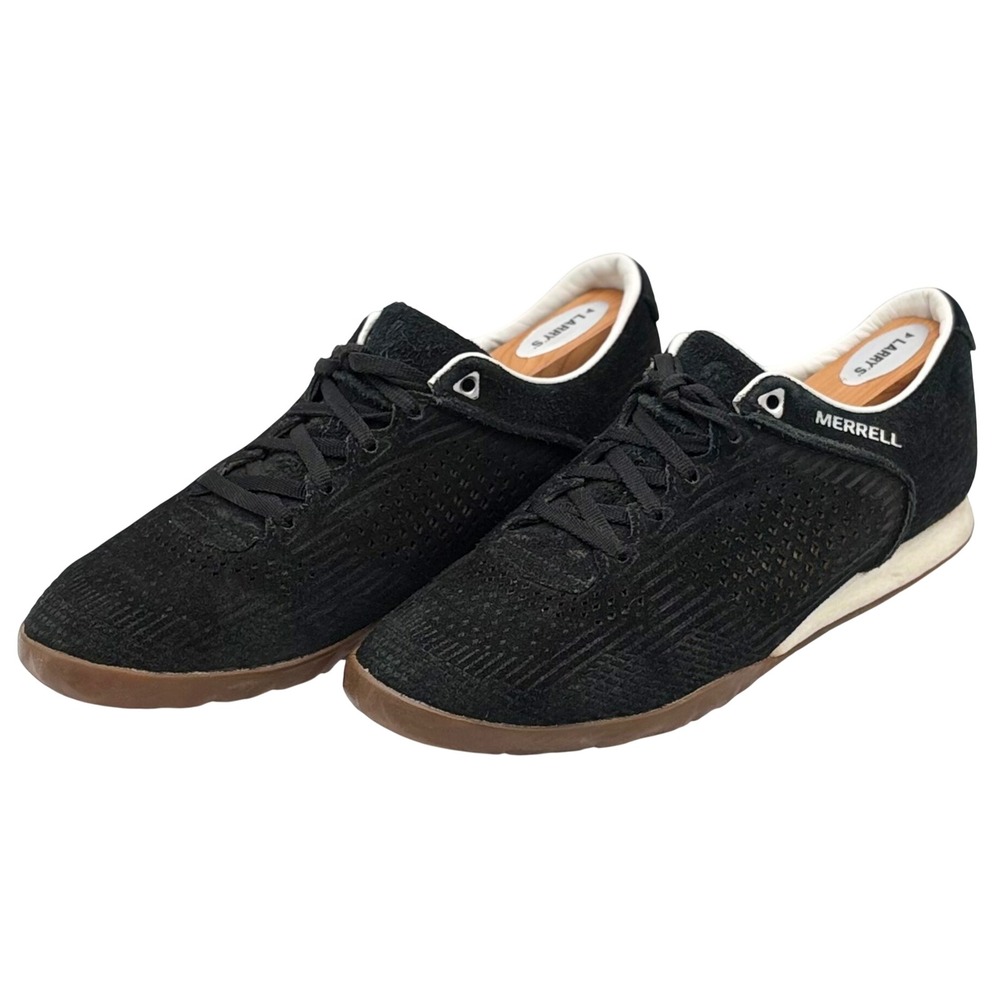 Merrell Womens J02396 Perforated Suede Athletic‎ Sneakers Black Gum Sole Size 8
